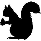 Ranger Products Squirrel Nut Vinyl Decal Car Window Wall Laptop Sticker, Die Cut Vinyl Decal for Windows, Cars, Trucks, Tool Boxes, laptops, MacBook - virtually Any Hard, Smooth Surface