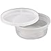 Simply Deliver 8 oz Soup Container with Lid, Microwavable and Dishwasher Safe, Clear, 240-Count