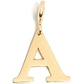 GELIN 14K Solid Gold Custom Block Letter Pendant for Women | 14K Real Gold Initial Charm | 14K Gold Initial Necklace Pendant | 14K Gold Personalized Jewelry | Gift for Anniversary, Pendant Only
