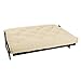 Mozaic Full Size 8-Inch Cotton Twill Gel Dual Memory Foam Futon Mattress, Ivory