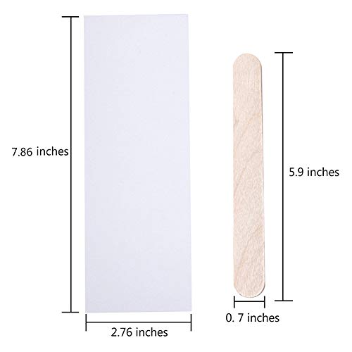 image for Sekass 100 Pieces Non-Woven Waxing Strips Body and Facial Hair Removal