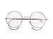 Agstum Retro Round Optical Rare Wire Rim Eyeglass Frame (Gunmetal, 47mm)