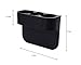 UltraGuards Black Car Seat Seam Wedge Cup Holder Food Drink Bottle Mount Stand Storage Organizer
