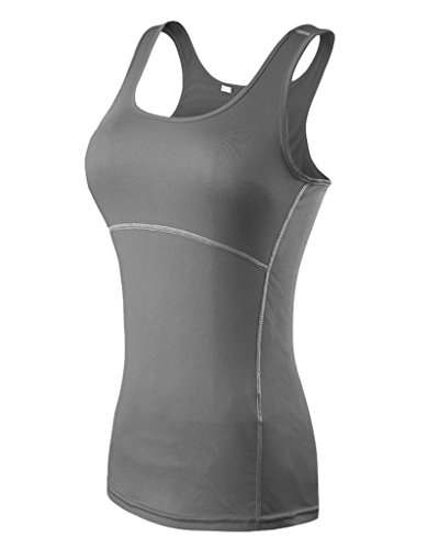 YRLover-Damen-3er-Pack-Dry-Fit-Kompression-Running-Yoga-Tank-Top-T-Shirt