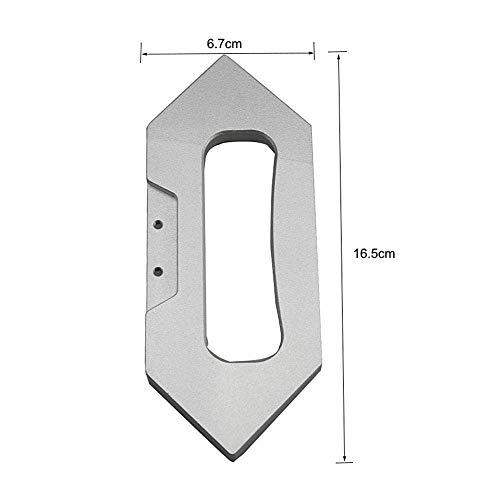 FOONEE 9pcs/Set Corner Radius Routing Templates, Aluminum Alloy Woodworking Jig Template,Corner Assistant Tool for Woodworking Routing,R5 R10 R15 R20 R25 R30 R35 R40, Silver - Thumbnail 2