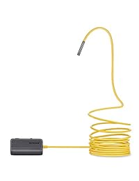 Endoscopio inalámbrico, boroscopio WiFi de 2.0 megapixeles con cámara de inspección HD, cable serpiente rígido para IOS iPhone, smartphone Android Samsung