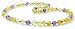 Raw Baltic Amber Teething Necklace made with Amethyst Beads - Sizes from 11 to 14.2 inches (Baby / Toddler / Children) - BoutiqueAmber (11 inches, Raw Lemon / Amethyst)