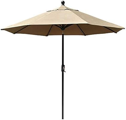 Amazon Com Eliteshade Sunbrella 9ft Market Umbrella Patio Outdoor Table Umbrella With Ventilation And 5 Years Non Fading Top Heather Beige Garden Outdoor