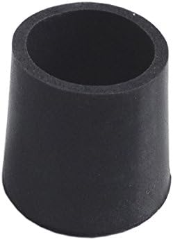 Sysfix Rubber Walker Ferrule, Diameter 25 mm, Black – 4 Ferrules
