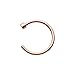 Rose Gold Anodized Over Surgical Steel Nose Ring 20g 5/16