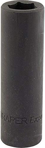 Draper HI-TORQ 1/2in 15mm Deep Impact Socket 6 Point Chrome Vanadium view 2