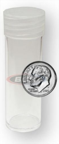 NEW BCW COIN TUBES - DIME - BOX OF 200