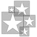 NAKLEO 5 pcs Reusable Plastic Stencils - Star Flag Five-pointed - 13.4