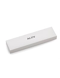 ALOV Collar con dije de plata fina con forma de corazón con la frase "I love you to the moon and back"