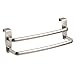 mDesign Over-Door Cabinet Towel Holder - Kitchen Cabinet Double Towel Bar Rack - Over Cabinet Towel Bar Hanger for Hand, Dish, and Tea Towels - 9.84