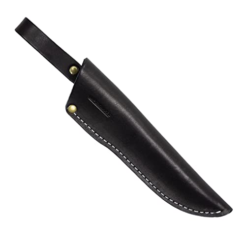 BPS Knives Belt Knife Sheath Black Leather Sheath for Mora Garberg