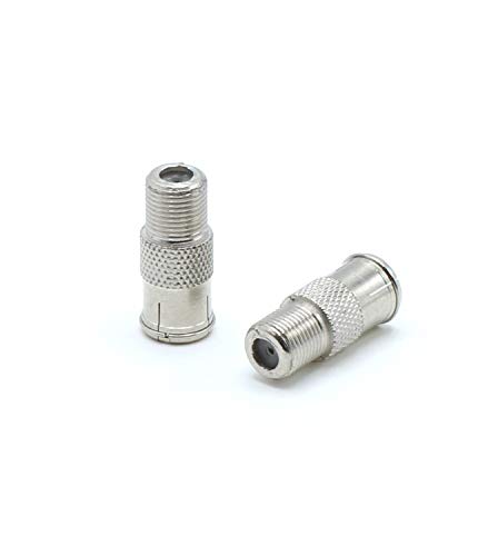 THE CIMPLE CO - Coaxial Cable Push on Connectors | 10 Pack | for Tight Corners and Hard to Reach Areas - F Type Adapter for Coax Cable and Wall Plates