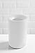 TOPSKY 2 Pack Trash Can, Small Garbage Can Round Wastebasket for Narrow Spaces at Home or Office, 2.3 Gallon (8L) Capacity, Matte Plastic, White