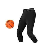 Unlimit Basketball Pants with Knee Pads, Black