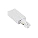 WAC Lighting LLE-WT L Track Live End Connector, White