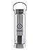 Sendida Portable Glass Water Bottle Flasks Double Walled Insulated Glass Thermoses Flasks, Thermal Carafes, with Stainless Steel Twist Off Lids, Tea Infuser and Handle for Sports