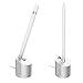Simpeak Compatible for Apple Pencil Charger Stand Dock with Built-in Charging Cable, Aluminum, Silver
