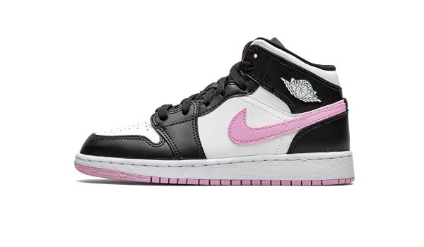 Jordan 1 Mid White Black Light Arctic Pink - Anthony's Kicks
