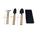 MALARNEY 3 Piece Gardening Tool Set Mini Wood Handle Shovel Trowel Gardening Tools for Flowers Succulent Tranplantingthumb 4
