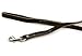 Leerburg Leather Dog Leash - Black - 6 Foot by 3/4 Inch - Handmade by The Amish w/Stainless Steel Hardware