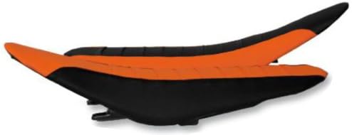 FLU Designs Inc. Team Issue Pleated Grip Seat Cover - Orange/Black 55303