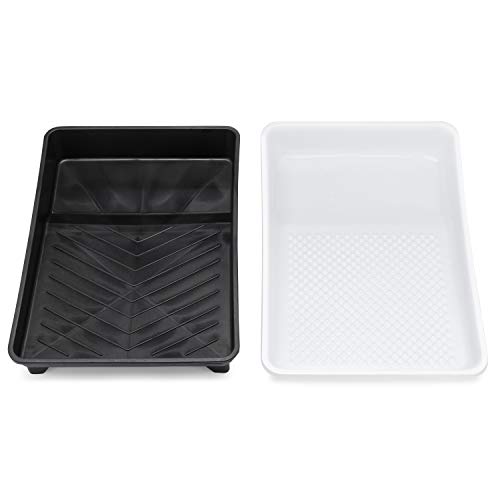 9 Inch Paint Tray Liners with Hard Shell (Includes 10 Pack of