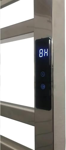 Toalheiro Térmico Grande Quadrado Inox Bivolt com Timer Embutido - Kzi (Fio Lado Esquerdo, Grande)