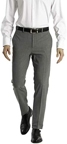 Calvin Klein Men's Modern Fit Dress Pants | Suit Pants for Men |  Performance Stretch Fabric, Flat Front, Ready-to-Wear, Multiple Colors |  Medium Grey 33/30 at Amazon Men's Clothing store