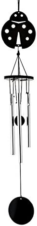 DinQ Wind Chimes, 3 Hollow Aluminum Metal Tubes Tuned 14.57'' Music Windchime for Indoor and Outdoor, Great as a Quality Gift (Beatle)