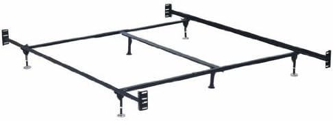 Hollywood Bed Frames Bed Frame with Headboard/Footboard Attachment/6 Legs and Adjustable Glides, California King