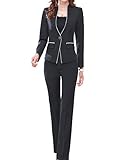 MFrannie Women's Elegant Layer Business OL Coat And Pants Slimming Suit Set
