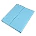 Generic Leather Case with Bluetooth Wireless Keyboard for iPad2/3 (Blue Case for Apple Ipad 2 3 4)