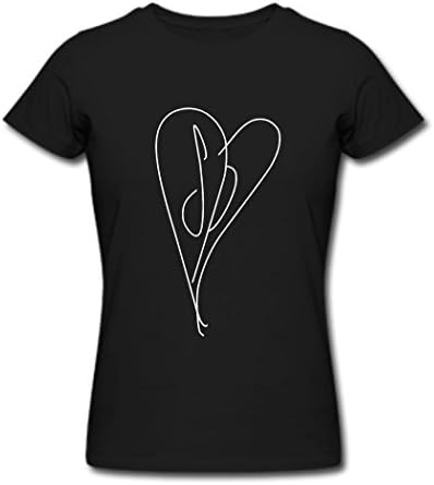 NEVALY Adult's Smashing Pumpkins Heart Logo Summer T Shirt For Women Black S