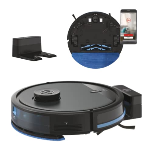 Robot Aspirador y Friegasuelos, Navegación Láser, Wi-Fi, Base de Carga con Retorno Automático, Sensor de Obstáculos, Mapa Personalizable del hogar, Programable [HG5]