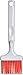 SPARTA 4040505 Silicone Basting Brush With Red Bristles, 3 Inches, Red