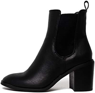 womens flat black boots