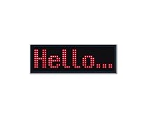 ION Smart Badge | Bluetooth Programmable Scrolling Badge with Bright LED Readout
