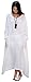 Soojun Women's Casual Cotton Linen Long Dress with Batwing Sleeve