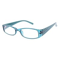 Oranmay Women Female Simple Fashion Reading Glasses Rectangular Frame Spring Hinges Rhinestone