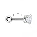 BodyJ4You Tragus Earring Stud with Crystal Cartilage Earring Stud Barbell 16G Set of 3