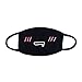 5-Pack Mouth Mask Unisex Cartoon Anime Cute Shape for kids Teens Men Women Lovers, Cotton Fashion Anti-Dust Half Face Mouth Mask for Boys and Girls (Black)