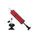 6 Hand Air Pump with Needle Footbal Basketball Ball Balloons Sports Soccer New !
