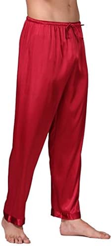 TTYLLMAO Mens Fashion Satin Printed Pajama Pants, Long Pj Bottoms