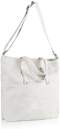 THE SIMPLE LIFE Canvas Bag Crossbody Shoulder Tote Bag for Shopping School Work Travel