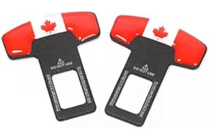 Seat Belt Alarm Stopper Clip – Carbon Fibre Aluminium Construction, 6.2 cm × 5.3 cm, Universal Fit for Most Cars, Anti-Slip D